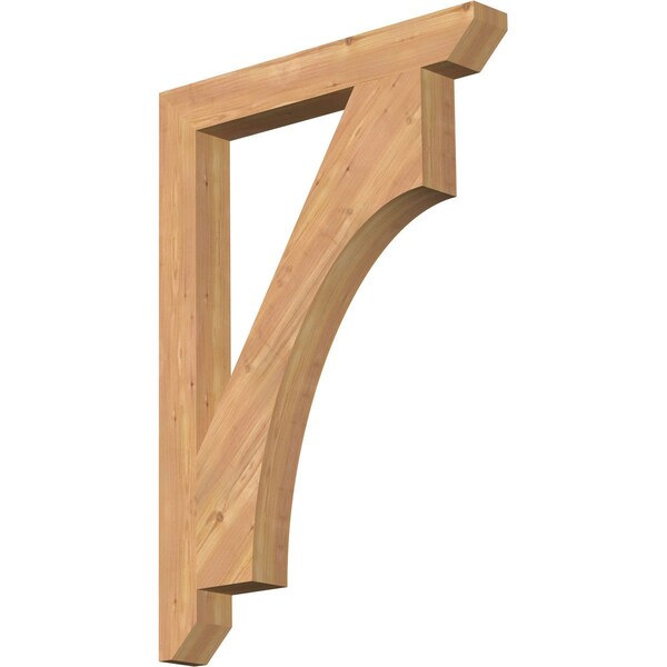 Ekena Millwork Westlake Slat Smooth Bracket, Western Red Cedar, 3 1/2"W x 28"D x 40"H BKT04X28X40WTL06SWR - main